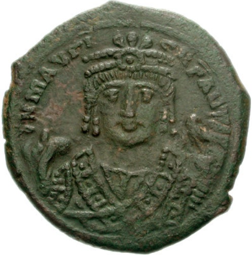Maurice,  596-597 CE (RY 15)  Antioch mint - 3rd officina - AE Follis)